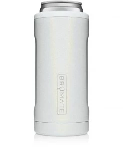 Brumate Slim Can Holder- Glitter White Drinkware