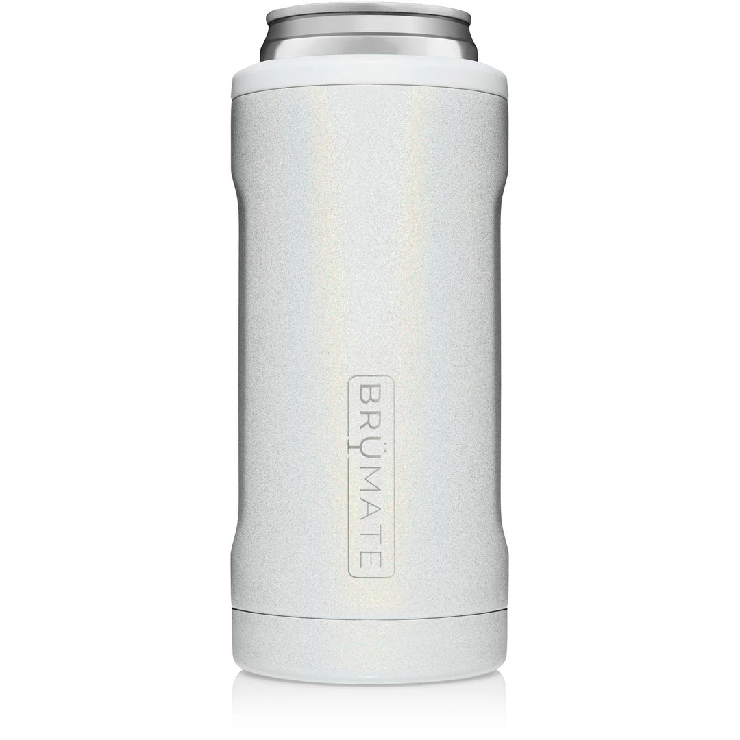 Brumate Slim Can Holder- Glitter White Drinkware 1 Brumate Slim Can Holder- Glitter White Drinkware