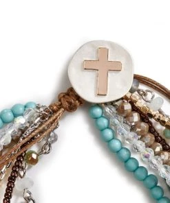 Demdaco Your Journey Prayer Bracelet- Turquoise Inspirational