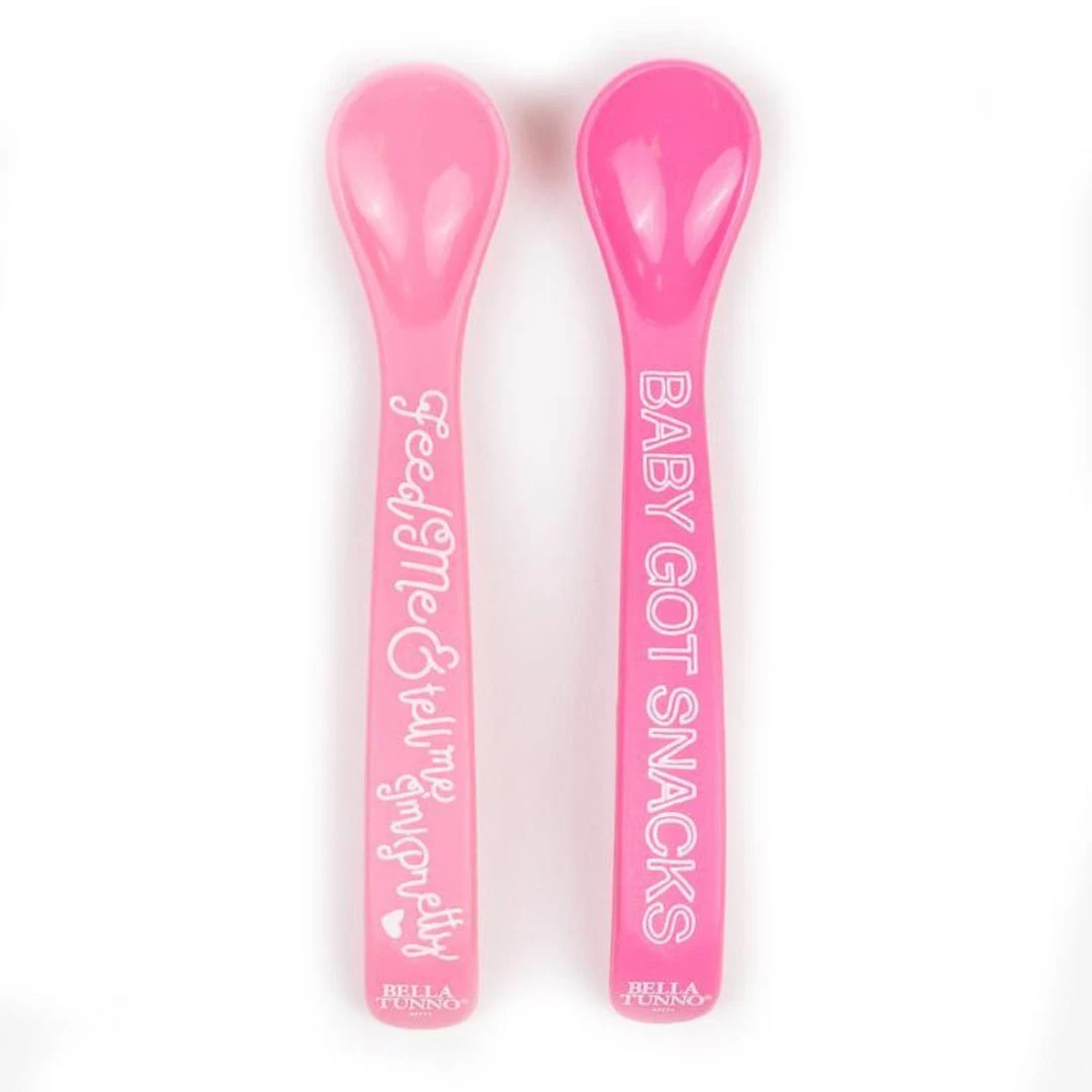 Bella Tunno Spoon Set - Feed Me & Tell Me I'm Pretty/Baby Got Snacks 1 Bella Tunno Spoon Set - Feed Me & Tell Me I'm Pretty/Baby Got Snacks
