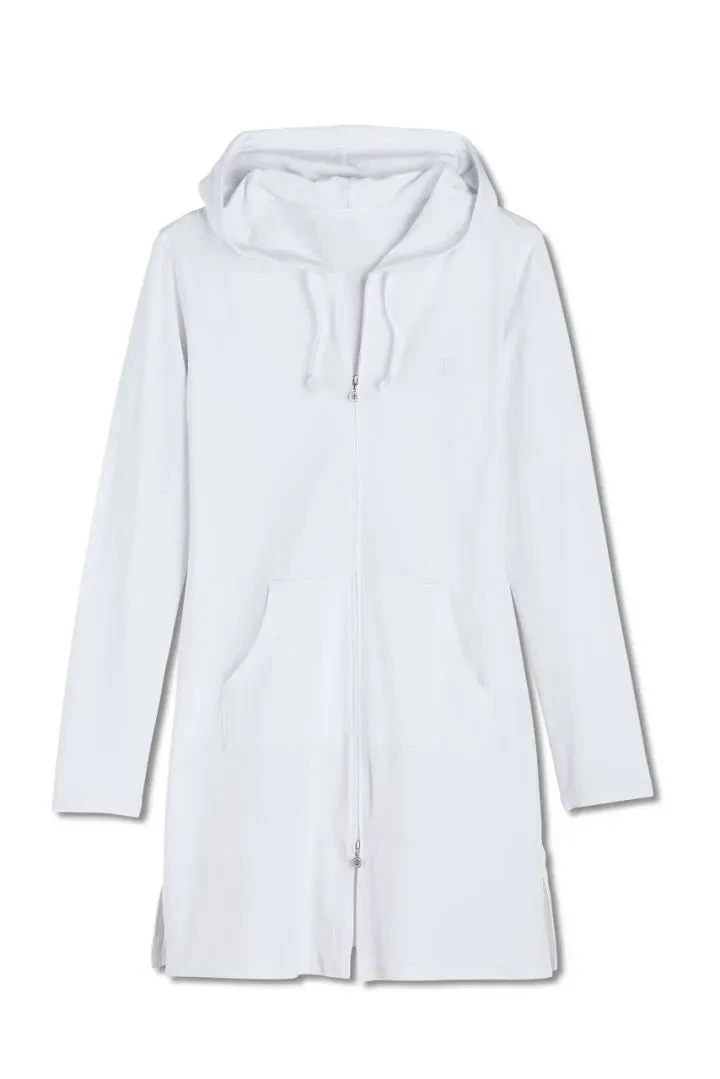 Coolibar - Cabana Hoodie - White 2 Coolibar - Cabana Hoodie - White