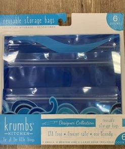 DM Merchandising Reusable Storage Bags- Blue