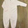 Creative Knitwear - UF - Gators - Striped Footed Baby Romper
