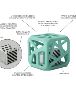 Malarkey Kids Baby Malarkey Kid - Chew Cube - Dark Grey