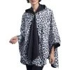 RainCaper- Black/White Animal Print Travel Cape Apparel & Accessories