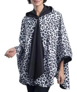 RainCaper- Black/White Animal Print Travel Cape Apparel & Accessories