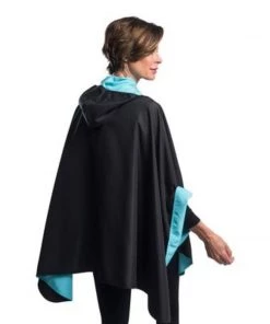 RainCaper- Black/Sky Blue Travel Cape Apparel & Accessories