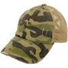 CC Beanie High Ponytail Hat- Olive Camo/Beige