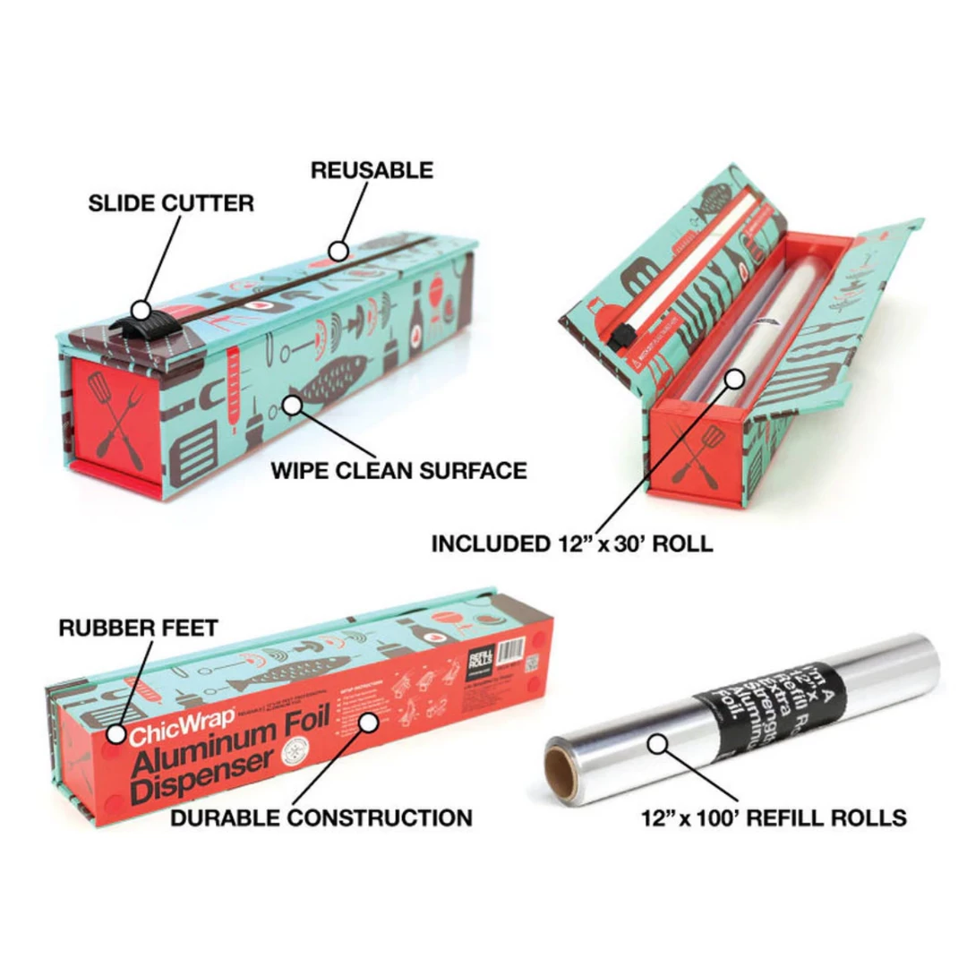 ChicWrap- Aluminum Foil - BBQ Tools Kitchen & Home 2 ChicWrap- Aluminum Foil - BBQ Tools Kitchen & Home