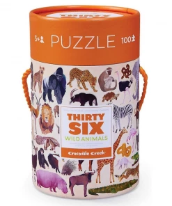 Crocodile Creek - Wild Animals 100 Piece Puzzle Baby