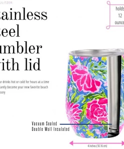 Lilly Pulitzer Stemless Tumbler - Blue Bunny Business