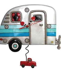 Allen Designs Happy Camper Pendulum Clock