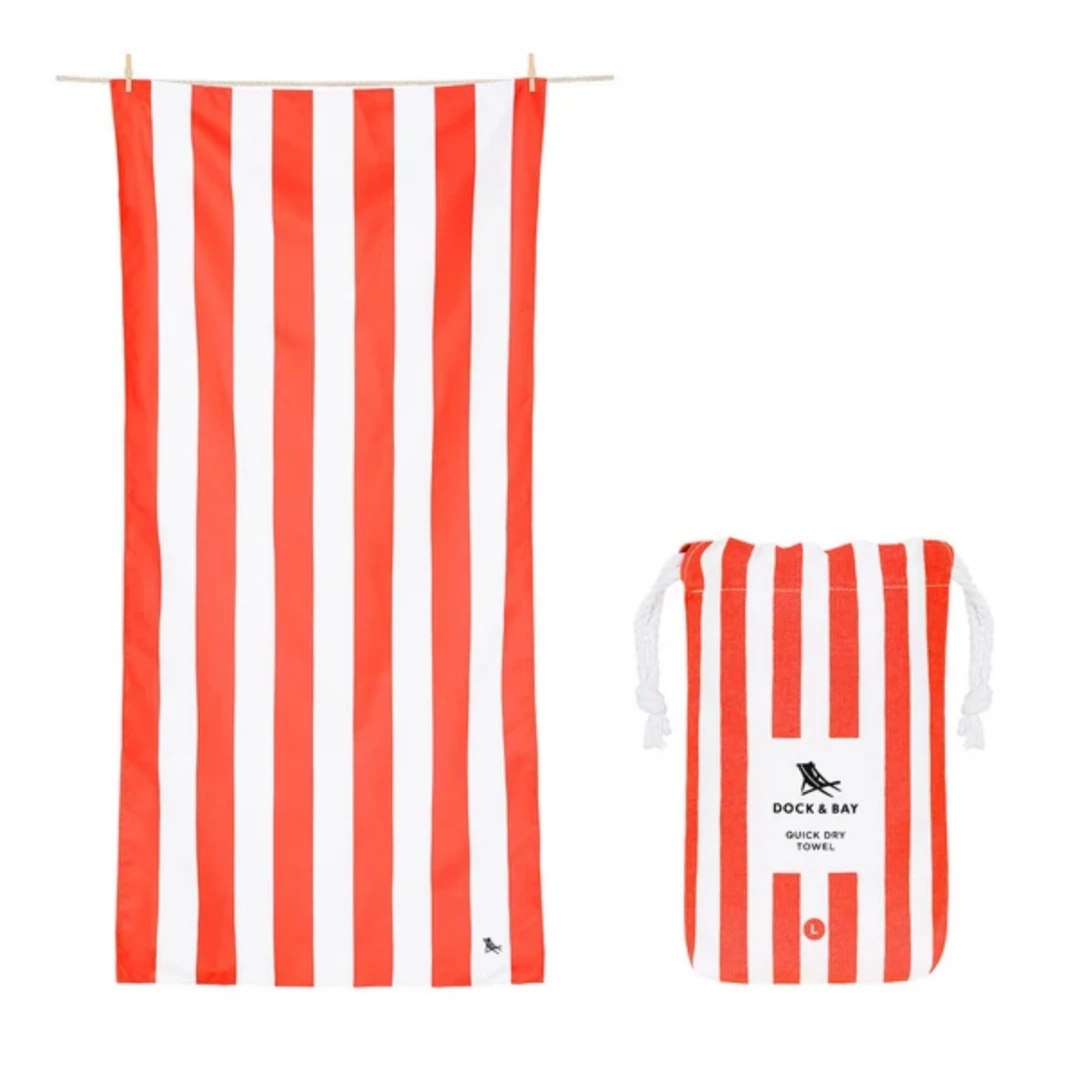 Seasonal Dock & Bay Quick Dry Towel - Coral - Large 1 Seasonal Dock & Bay Quick Dry Towel - Coral - Large