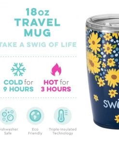 New Arrivals Swig Life- Travel Mug - Lazy Daisy