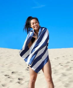 Dock & Bay Quick Dry Towel - Navy - Large Seasonal