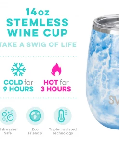 Swig Life- Stemless Cup - Sea Spray