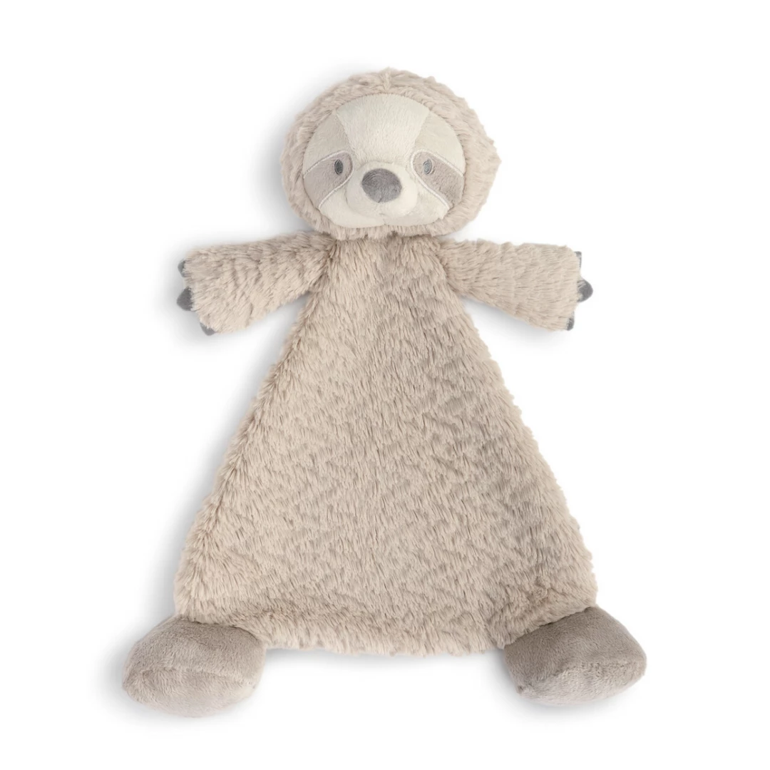 Demdaco Cozies Rattle Blanket - Sebastian Sloth Baby 1 Demdaco Cozies Rattle Blanket - Sebastian Sloth Baby