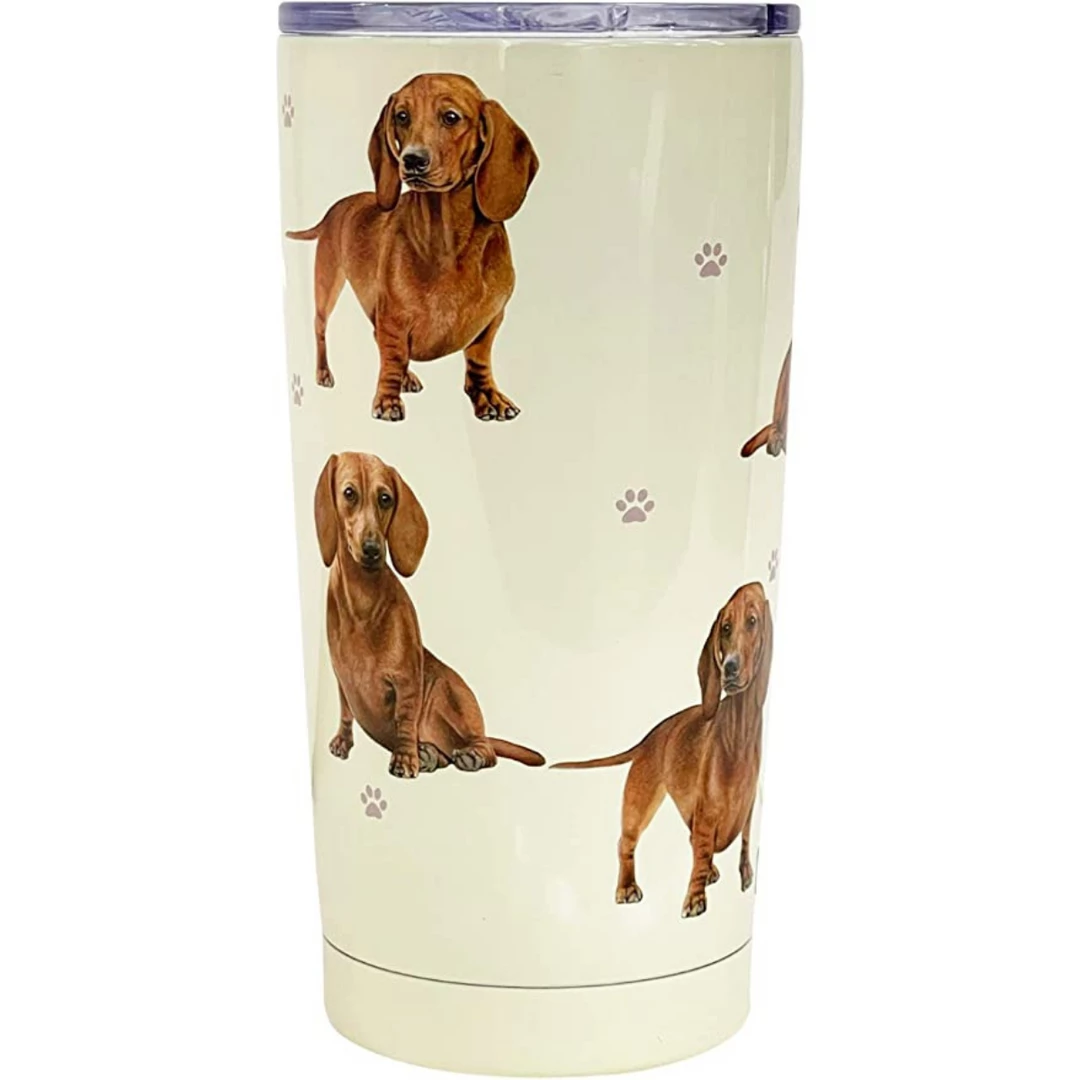 Serengeti Dog Tumbler - Red Dachshund 1 Serengeti Dog Tumbler - Red Dachshund