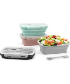 Krumbs Kitchen - Silicone Lunch Container - Black