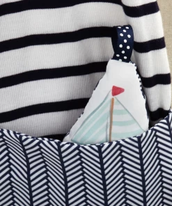 Demdaco - Mommy & Me Activity Scarf - Blue & White 8 Demdaco - Mommy & Me Activity Scarf - Blue & White