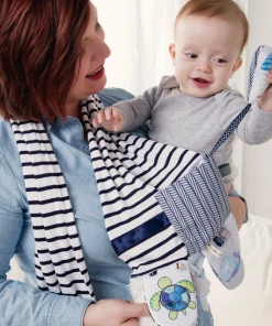 Demdaco - Mommy & Me Activity Scarf - Blue & White 9 Demdaco - Mommy & Me Activity Scarf - Blue & White