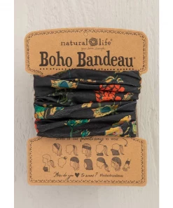 Apparel & Accessories Natural Life Boho Bandeau- Charcoal Floral