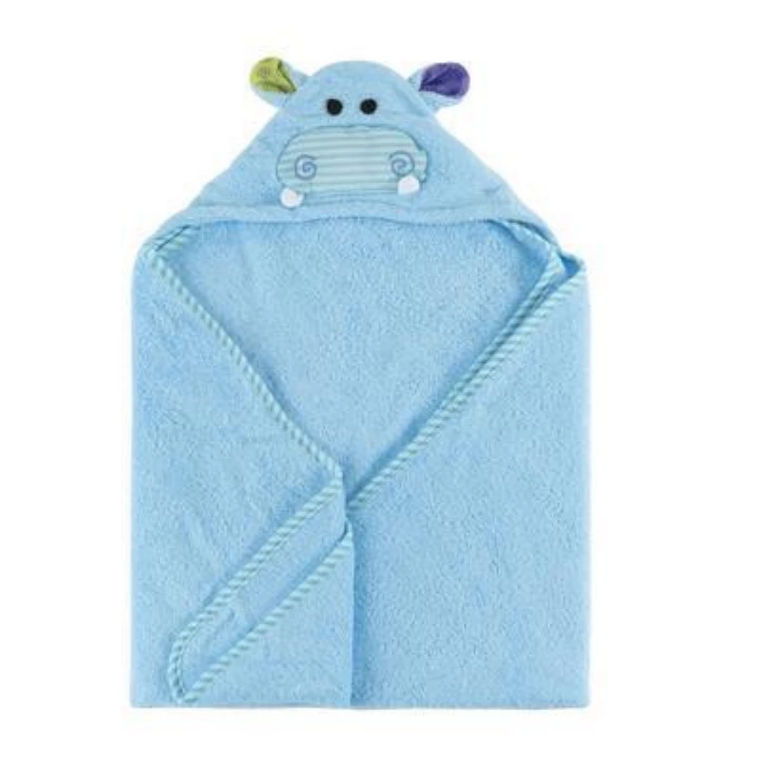 Zoocchini Hooded Baby Towel- Hippo 2 Zoocchini Hooded Baby Towel- Hippo
