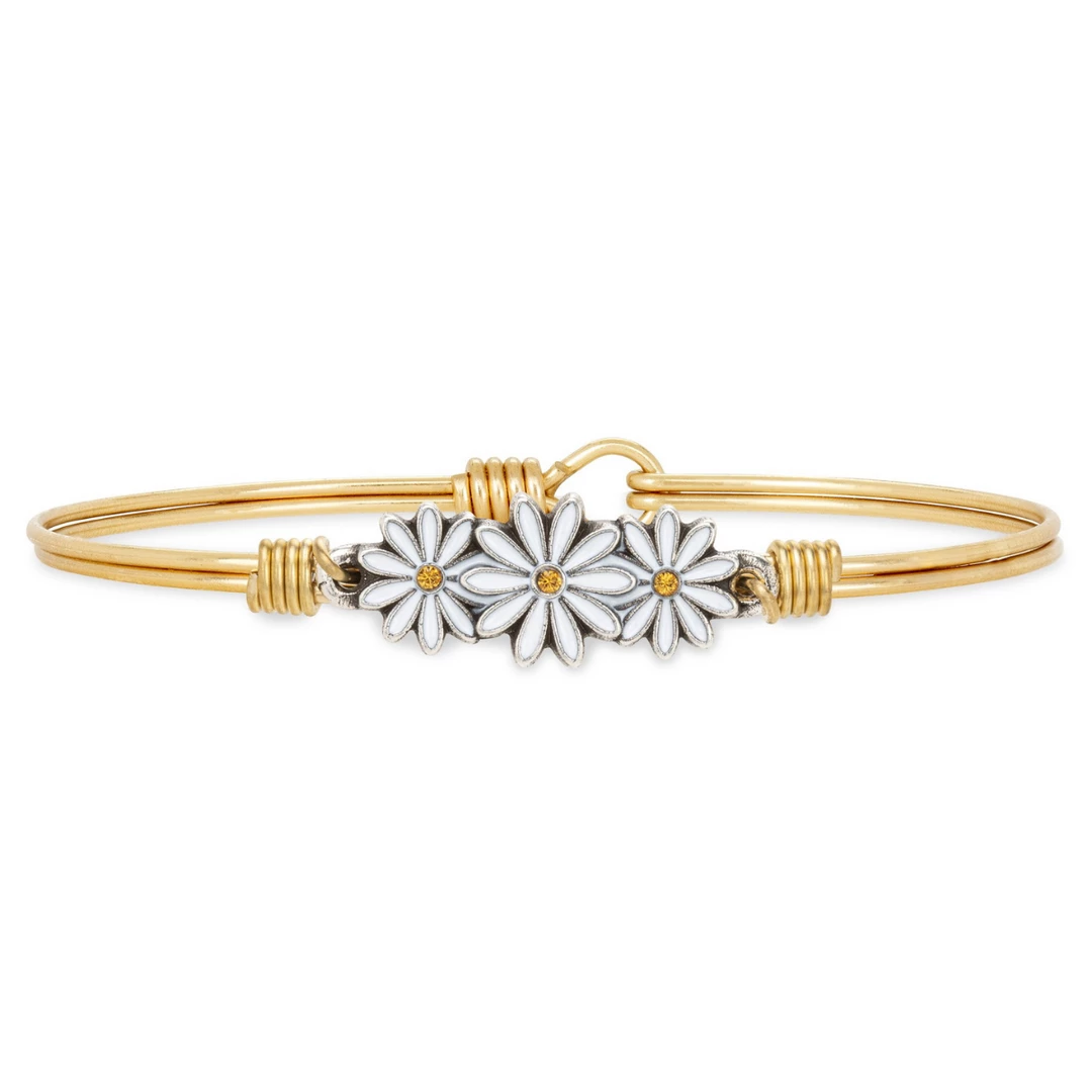Luca+Danni- Daisy Bangle Bracelet Inspirational 2 Luca+Danni- Daisy Bangle Bracelet Inspirational