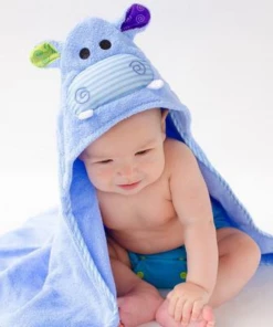 Zoocchini Hooded Baby Towel- Hippo