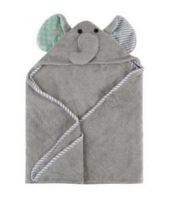 Zoocchini Hooded Baby Towel- Elephant