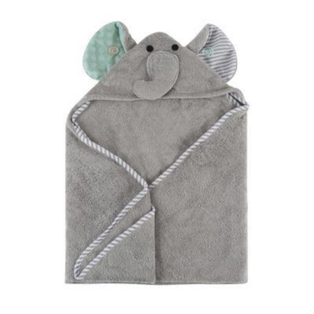 Zoocchini Hooded Baby Towel- Elephant 2 Zoocchini Hooded Baby Towel- Elephant