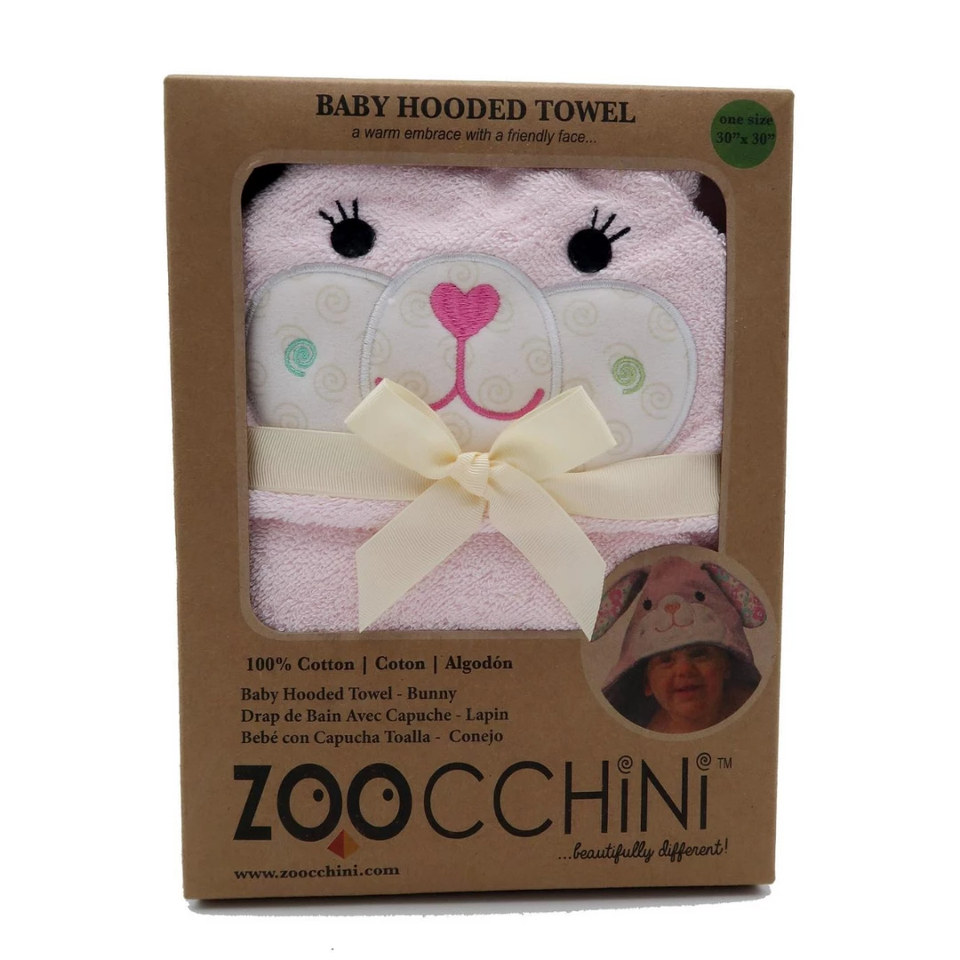 Zoocchini Hooded Baby Towel- Bunny 3 Zoocchini Hooded Baby Towel- Bunny