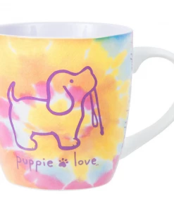 Drinkware Puppie Love Mug - Tie Dye