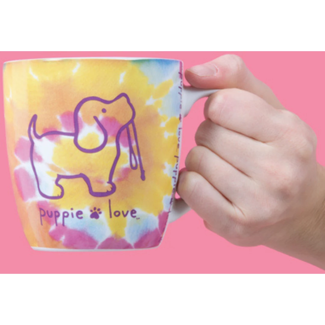 Drinkware Puppie Love Mug - Tie Dye 3 Drinkware Puppie Love Mug - Tie Dye