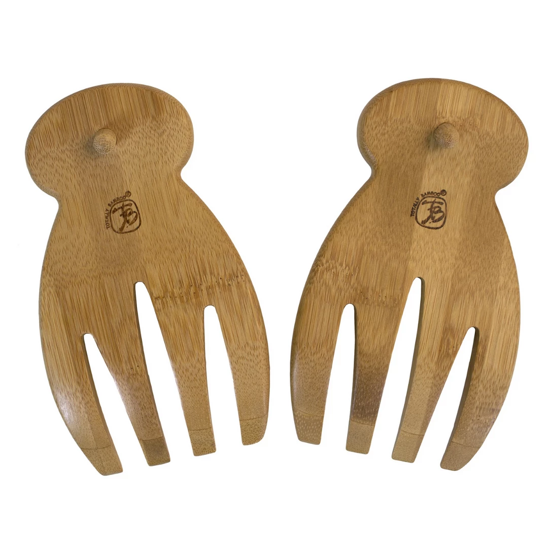 Kitchen & Home Totally Bamboo - Natural Bamboo Salad Hands 2 Kitchen & Home Totally Bamboo - Natural Bamboo Salad Hands