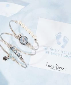 Your Heart's Desire Baby Luca+Danni- Little Footsteps Blue Bangle Bracelet