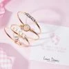 Your Heart's Desire Luca+Danni- Little Footsteps Pink Bangle Bracelet Baby