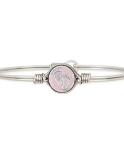 Your Heart's Desire Luca+Danni- Little Footsteps Pink Bangle Bracelet Baby 6 Your Heart's Desire Luca+Danni- Little Footsteps Pink Bangle Bracelet Baby